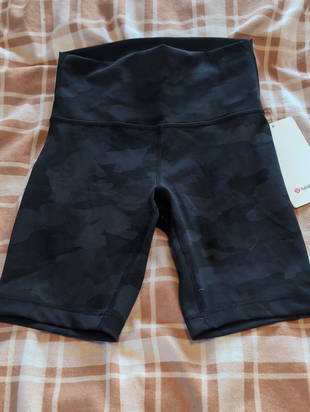 lululemon athletica Black Camo High-Rise Bike Shorts